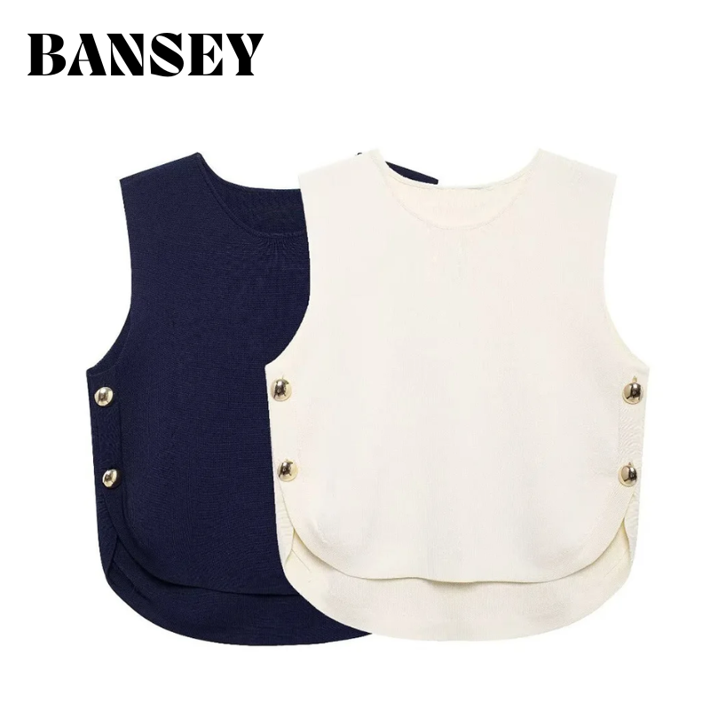 Asymmetric Top Women - بلوزة نسائية أنيقة بدون أكمام لعام