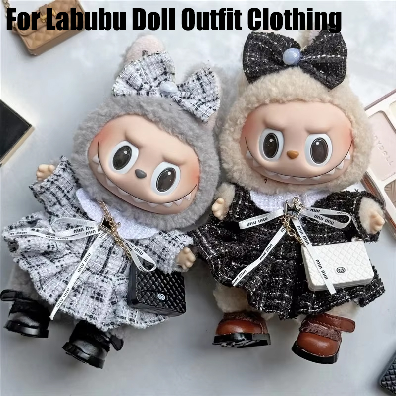 Women'S Fashion Kilt - 15 17 سنتيمتر لدمية Labubu تنورة