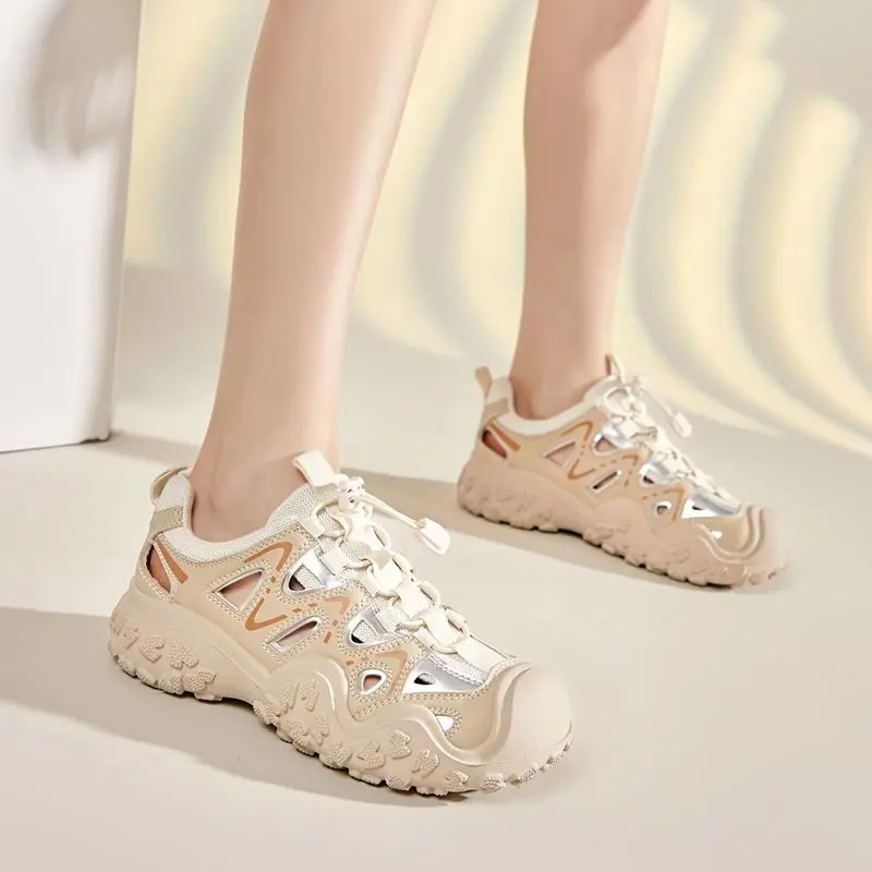 Women'S Fashion Trends Summer 2025 - أحذية رياضية نسائية مجوفة أنيقة 39