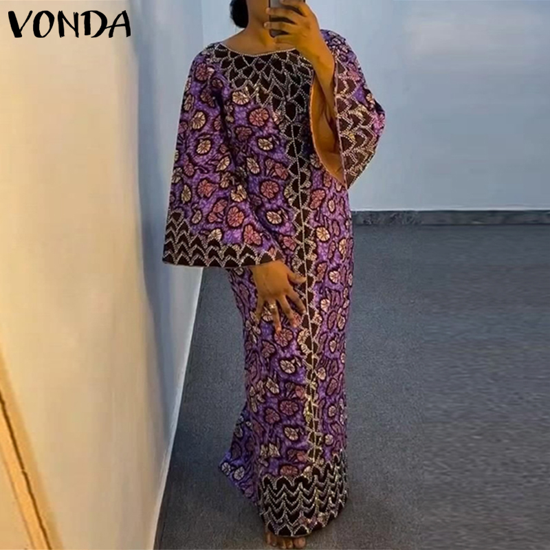 Maxi Dress Boho - فستان بوهيمي من VONDA مقاس كبير،