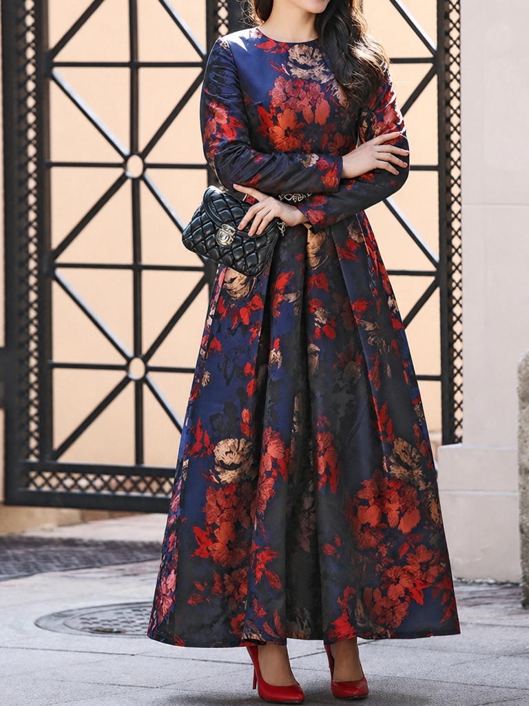 Maxi Dress Boho - DEVCHATA فستان ماكسي بوهيمي للنساء ذوات