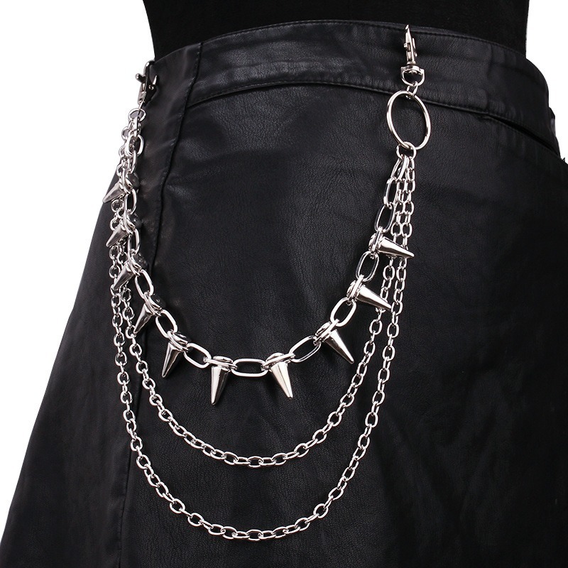 Women Fashion Jewellery - الهيب هوب الشرير الصخرة السراويل المعدنية