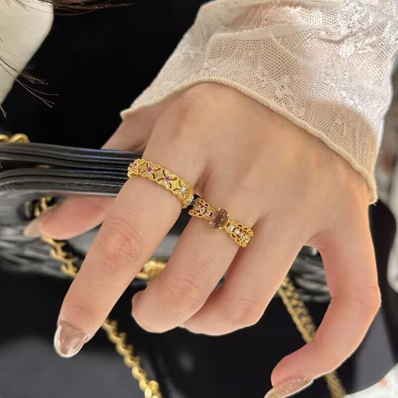 Women'S Fashion Victorian Era - العصر الفيكتوري الفاخرة 14K الذهب معبأ