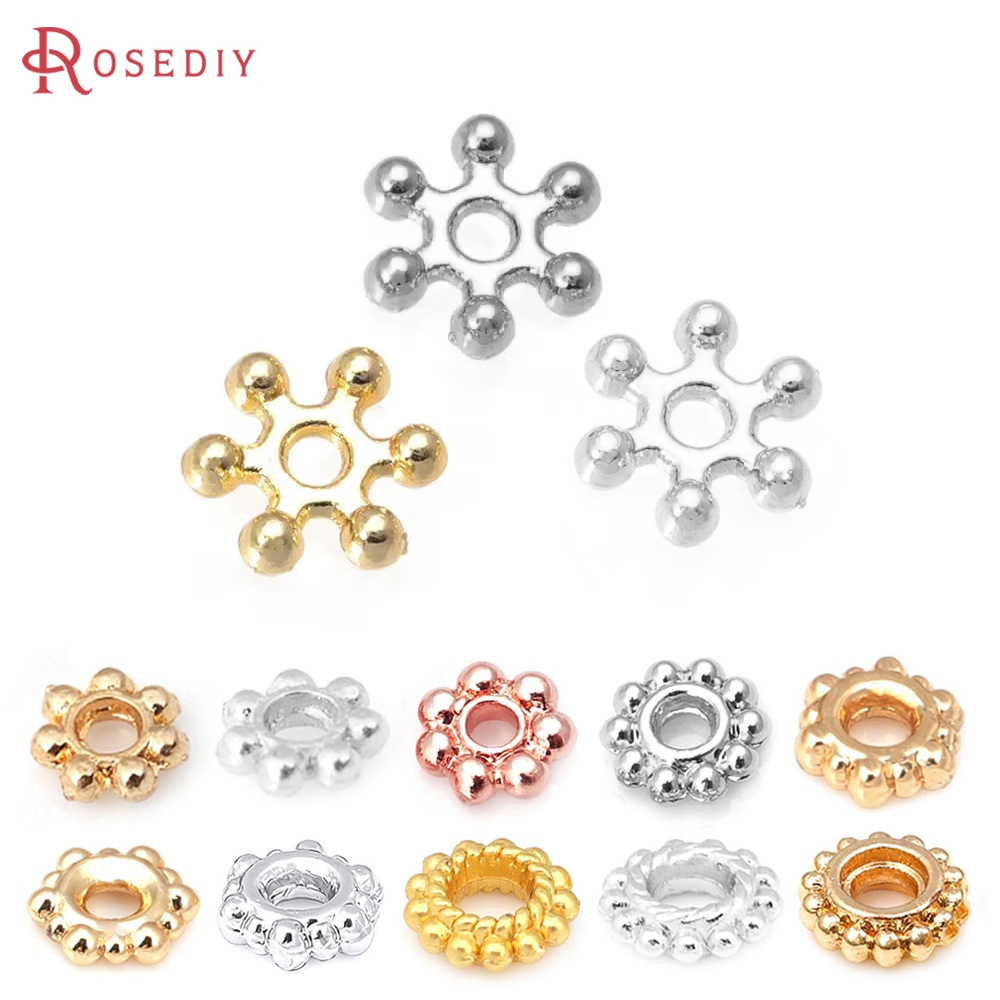Women Fashion Jewellery - 18K الذهب اللون النحاس زهرة فاصل