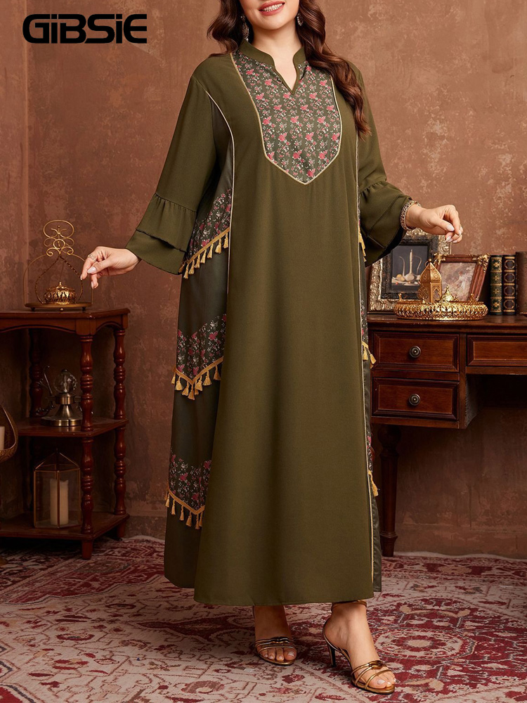 Maxi Dress Boho - فستان عباية نسائي جديد 2026 بتصميم