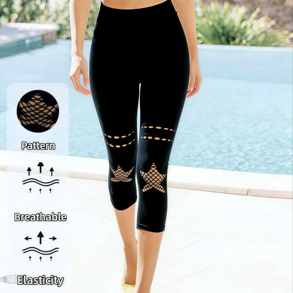 بنطلون نسائي شبكي جديد بتصميم  - مراجعة High Waist Leggings وسعره