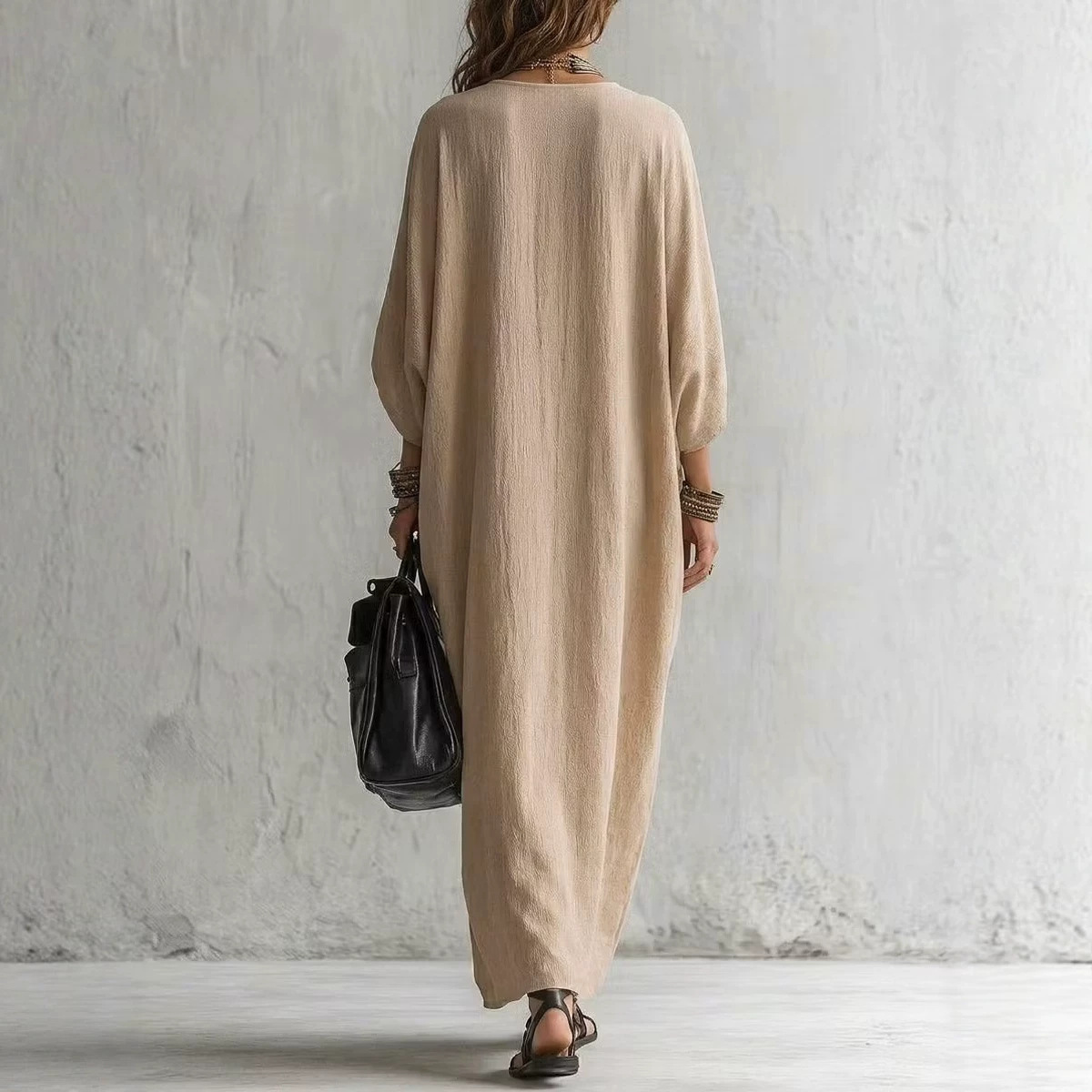 فستان ماكسي نسائي بوهو مطرز بت - مراجعة Maxi Dress Boho وسعره