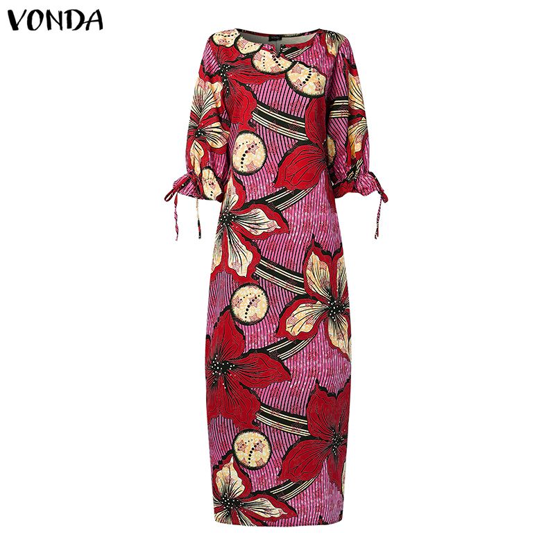 فستان ماكسي نسائي من VONDA بمق - مراجعة Maxi Dress Boho وسعره