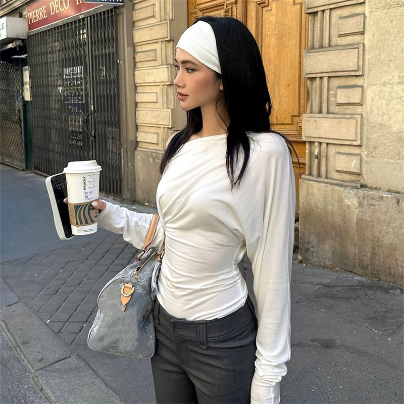 بلوزة نسائية 2026 بكتف واحد وأ - مراجعة Asymmetric Top Women وسعره