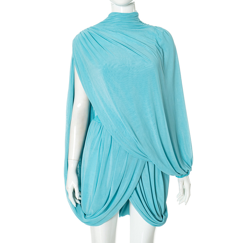 2025 الخريف المرأة أنيقة الأزر - مراجعة Ruched Dress Mini وسعره