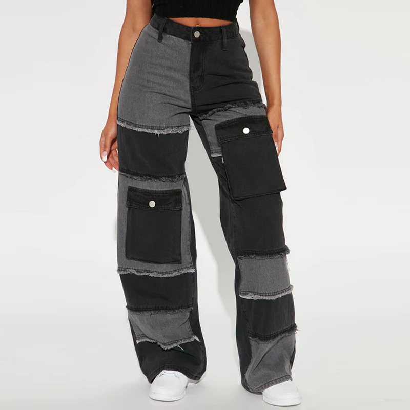 بنطال جينز متعدد الجيوب بنمط أ - مراجعة Women'S Fashion Utility Pants وسعره