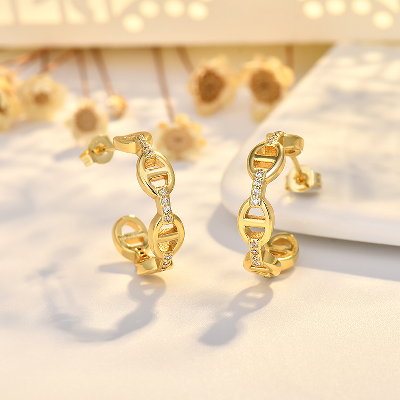 أقراط دائرية مطلية بالذهب عيار - مراجعة Women Fashion Jewellery وسعره