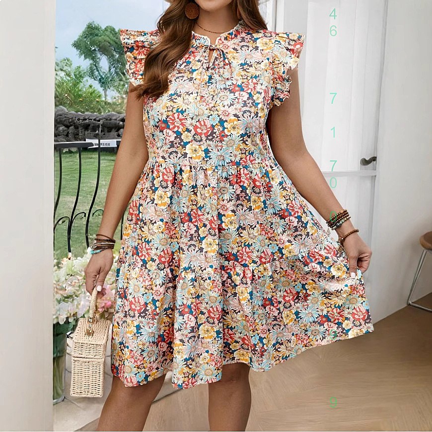 فستان ماكسي مخطط بطبعة بوهو وي - مراجعة Maxi Dress Boho وسعره