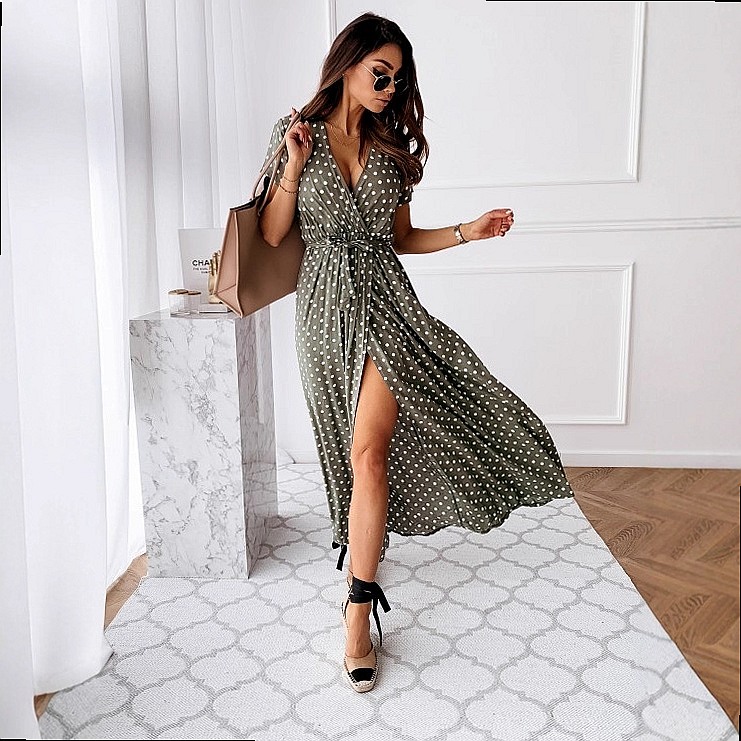 فستان ماكسي صيفي بوهيمي بطبعة  - مراجعة Maxi Dress Boho وسعره
