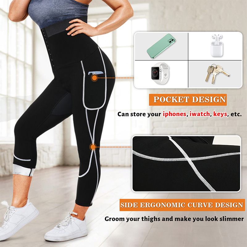 بنطال ساونا للعرق للنساء، سروا - مراجعة High Waist Leggings وسعره