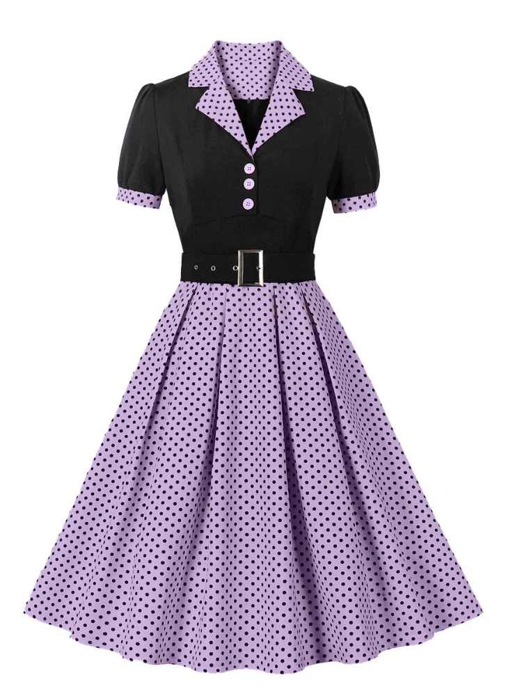 فساتين عتيقة بطيات منقطة للنسا - مراجعة Women'S Fashion From The 60S وسعره
