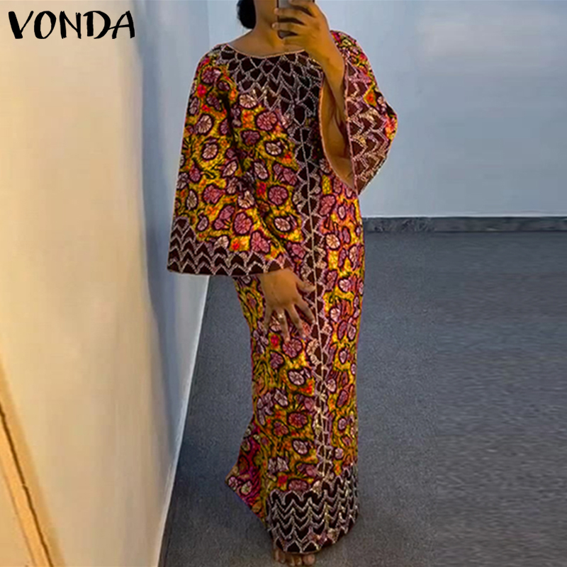 فستان بوهيمي من VONDA مقاس كبي - مراجعة Maxi Dress Boho وسعره