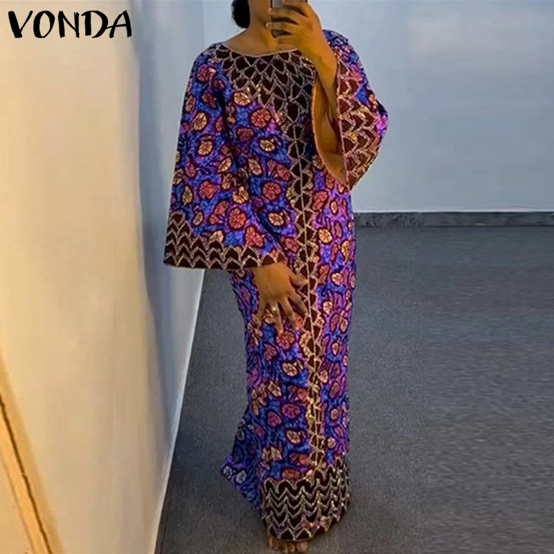 فستان بوهيمي من VONDA مقاس كبي - مراجعة Maxi Dress Boho وسعره