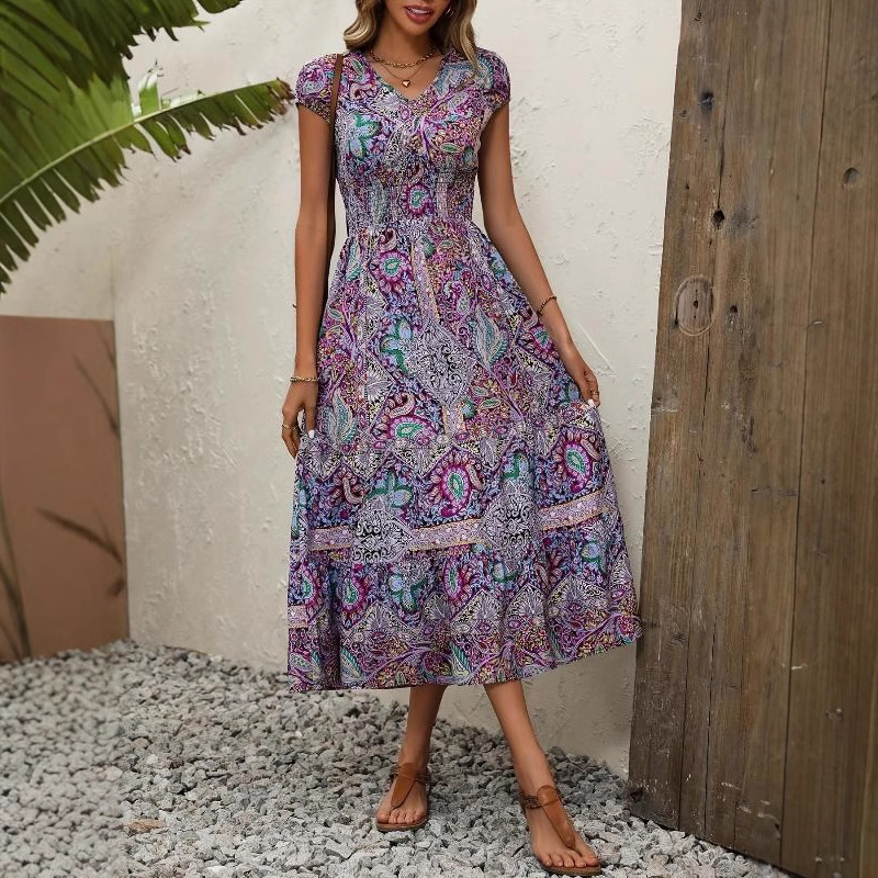 فستان ماكسي بوهيمي للنساء لربي - مراجعة Maxi Dress Boho وسعره