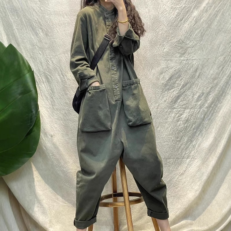 بدلة نسائية كاجوال فضفاضة بأرج - مراجعة Women'S Fashion Utility Pants وسعره
