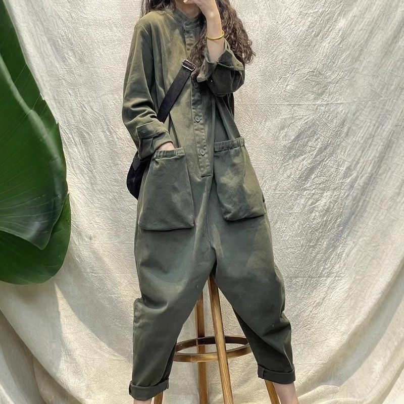 بدلة نسائية كاجوال فضفاضة بأرج - مراجعة Women'S Fashion Utility Pants وسعره