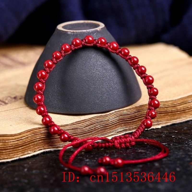 سوار سينابار أحمر طبيعي للرجال - مراجعة Women Fashion Jewellery وسعره