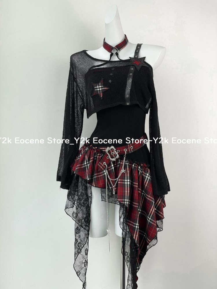 2000s Y2K فتاة حار تصميم غير ا - مراجعة Ruched Dress Mini وسعره
