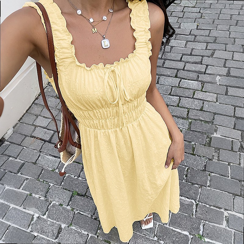 فستان صيفي بدون أكمام برقبة مر - مراجعة Maxi Dress Boho وسعره