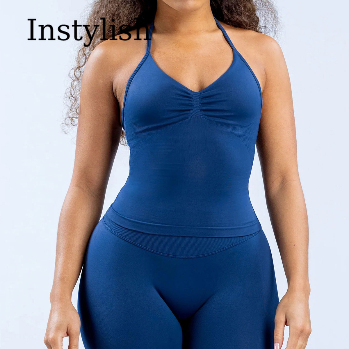 طقم يوجا نسائي من قطعتين بدون  - مراجعة High Waist Leggings وسعره