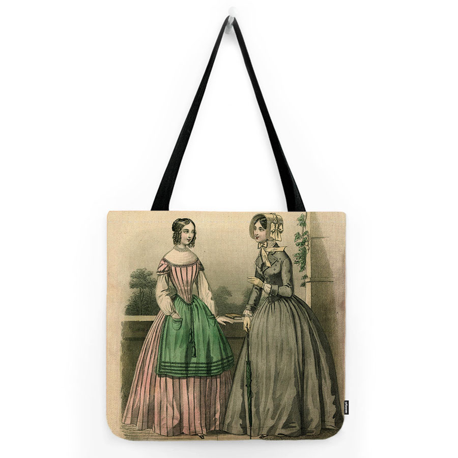 حقيبة كتف من الكتان القطني الم - مراجعة Women'S Fashion Victorian Era وسعره