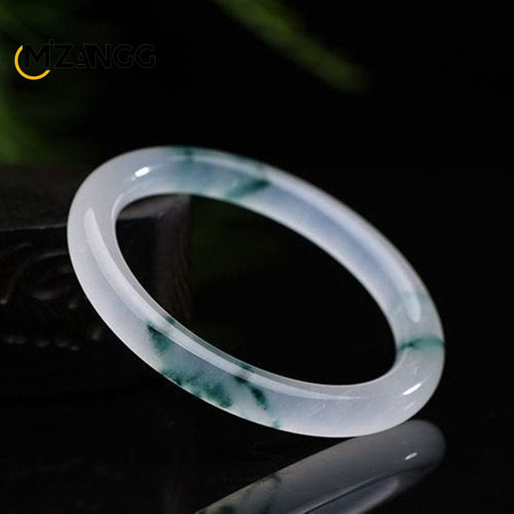 الأخضر الطبيعي الجاديت الإسورة - مراجعة Women Fashion Jewellery وسعره