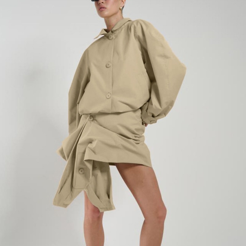 طقم قميص نسائي مكون من قطعتين  - مراجعة Asymmetric Top Women وسعره