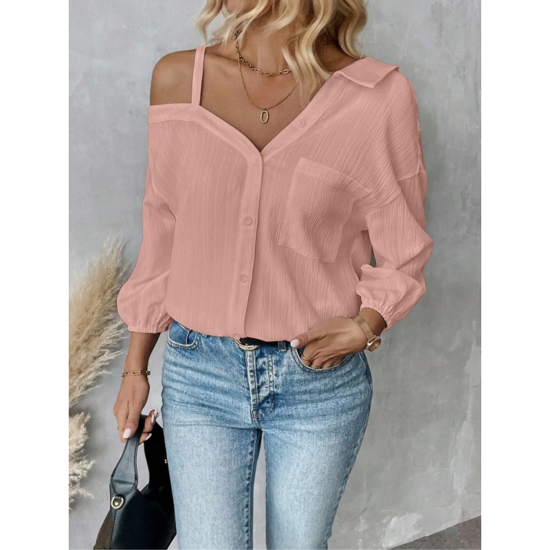 زائد Size1XL-5XL النساء البلوز - مراجعة Asymmetric Top Women وسعره