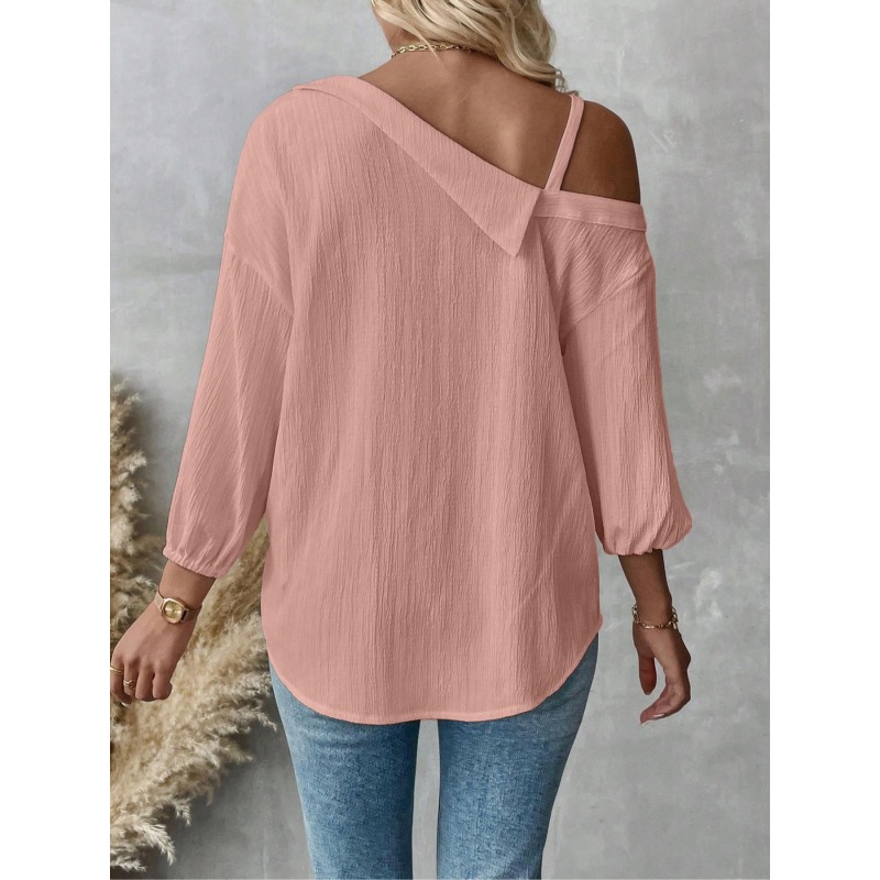 زائد Size1XL-5XL النساء البلوز - مراجعة Asymmetric Top Women وسعره