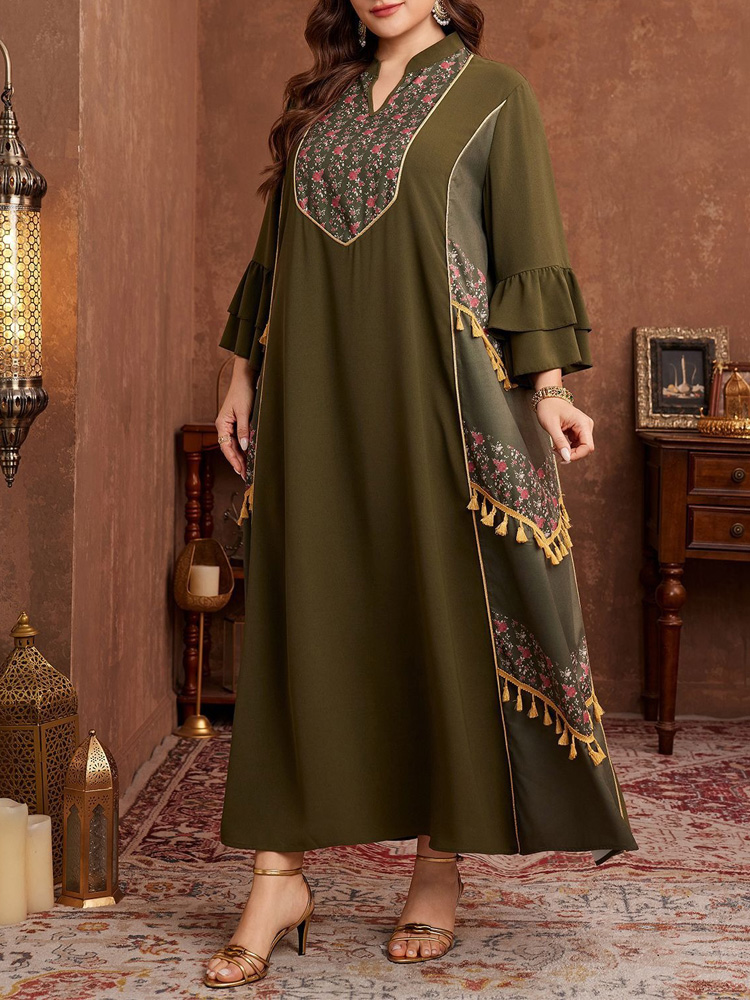 فستان عباية نسائي جديد 2026 بت - مراجعة Maxi Dress Boho وسعره