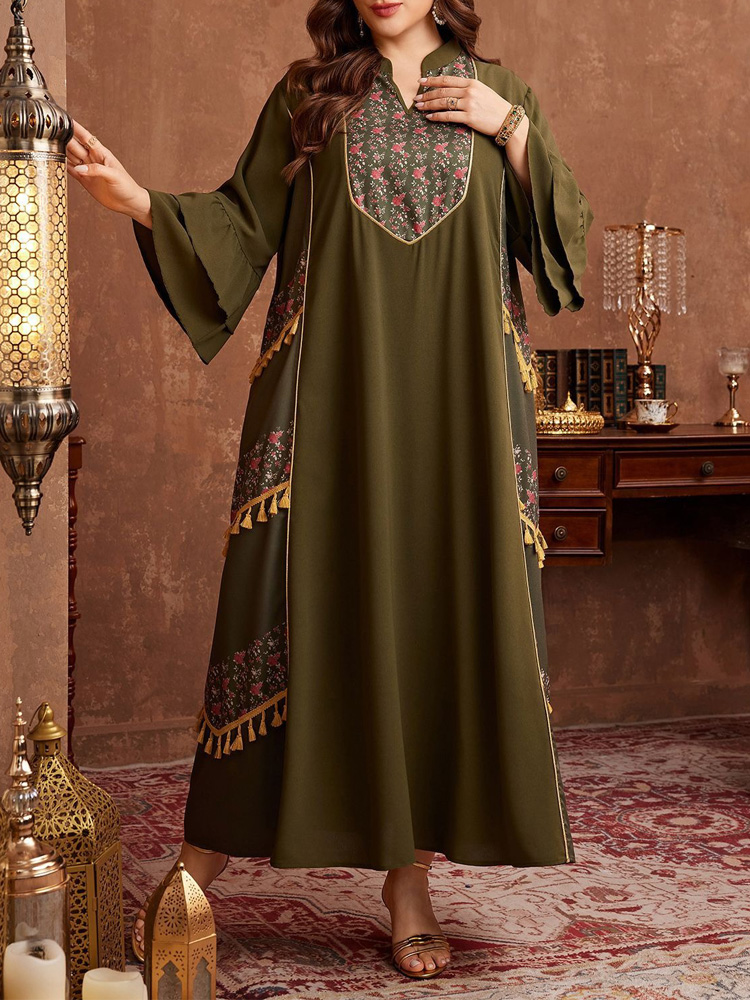 فستان عباية نسائي جديد 2026 بت - مراجعة Maxi Dress Boho وسعره